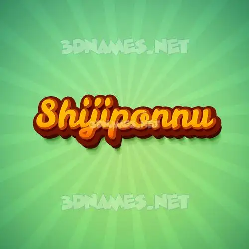 shijiponnu in Green Rays style - 3D name wallpaper shijiponnu in Green Rays style - 3D name wallpaper