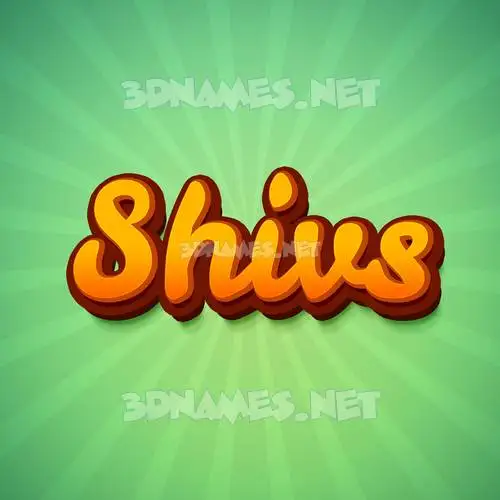 shivs in Green Rays style - 3D name wallpaper shivs in Green Rays style - 3D name wallpaper