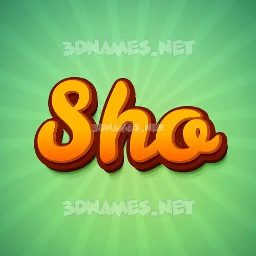 sho in Green Rays style - 3D name wallpaper sho in Green Rays style - 3D name wallpaper