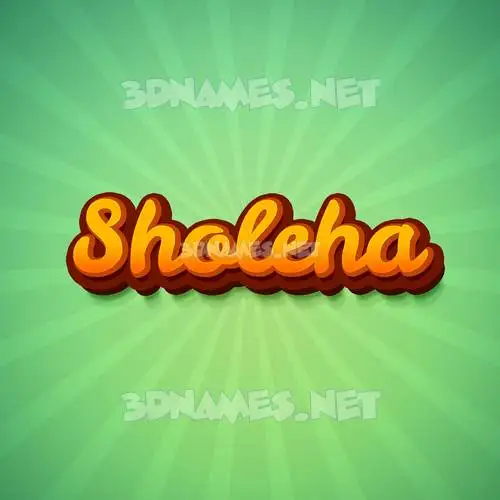 sholeha in Green Rays style - 3D name wallpaper sholeha in Green Rays style - 3D name wallpaper