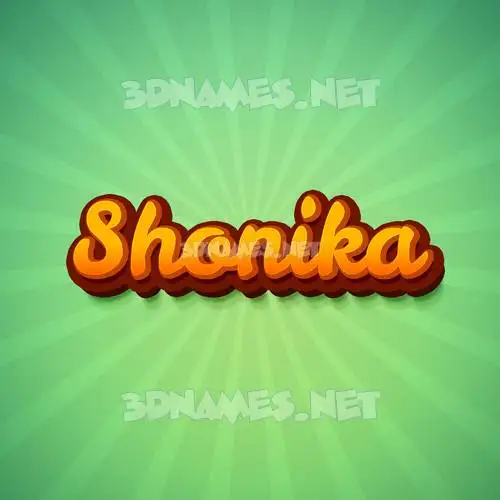shonika in Green Rays style - 3D name wallpaper shonika in Green Rays style - 3D name wallpaper