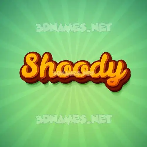 shoody in Green Rays style - 3D name wallpaper shoody in Green Rays style - 3D name wallpaper