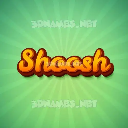 shoosh in Green Rays style - 3D name wallpaper shoosh in Green Rays style - 3D name wallpaper