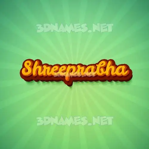 shreeprabha in Green Rays style - 3D name wallpaper shreeprabha in Green Rays style - 3D name wallpaper