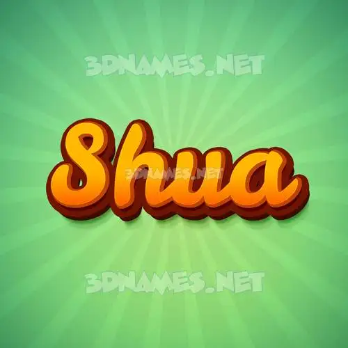 shua in Green Rays style - 3D name wallpaper shua in Green Rays style - 3D name wallpaper