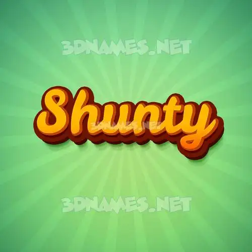 shunty in Green Rays style - 3D name wallpaper shunty in Green Rays style - 3D name wallpaper