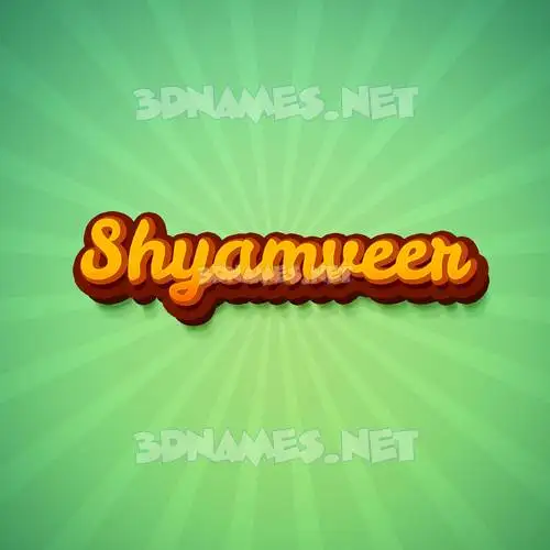 shyamveer in Green Rays style - 3D name wallpaper shyamveer in Green Rays style - 3D name wallpaper