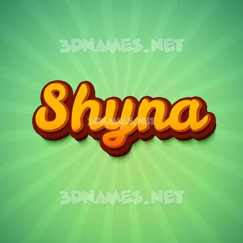 shyna in Green Rays style - 3D name wallpaper shyna in Green Rays style - 3D name wallpaper