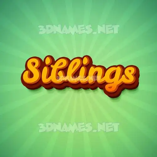 siblings in Green Rays style - 3D name wallpaper siblings in Green Rays style - 3D name wallpaper