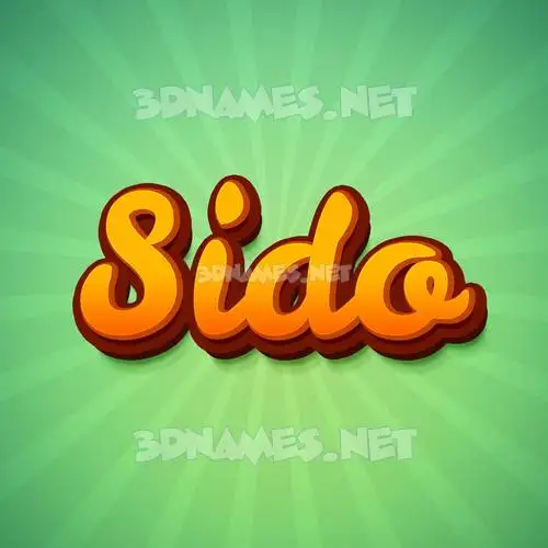 sido in Green Rays style - 3D name wallpaper sido in Green Rays style - 3D name wallpaper