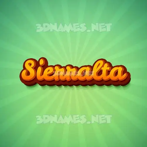 sierralta in Green Rays style - 3D name wallpaper sierralta in Green Rays style - 3D name wallpaper