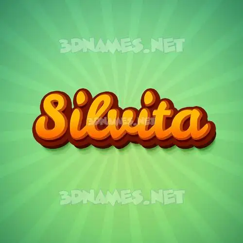 silvita in Green Rays style - 3D name wallpaper silvita in Green Rays style - 3D name wallpaper