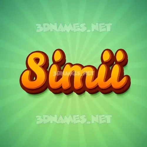 simii in Green Rays style - 3D name wallpaper simii in Green Rays style - 3D name wallpaper