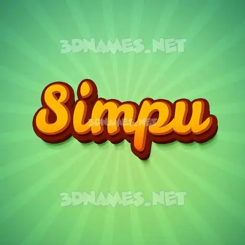 simpu in Green Rays style - 3D name wallpaper simpu in Green Rays style - 3D name wallpaper