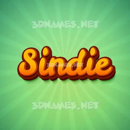 sindie in Green Rays style - 3D name wallpaper sindie in Green Rays style - 3D name wallpaper