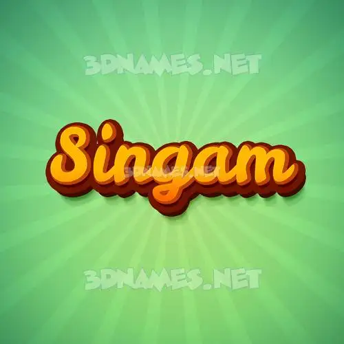 singam in Green Rays style - 3D name wallpaper singam in Green Rays style - 3D name wallpaper