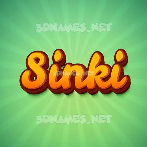 sinki in Green Rays style - 3D name wallpaper sinki in Green Rays style - 3D name wallpaper