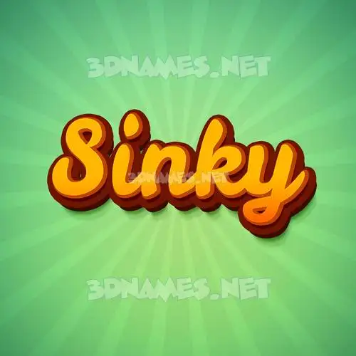 sinky in Green Rays style - 3D name wallpaper sinky in Green Rays style - 3D name wallpaper