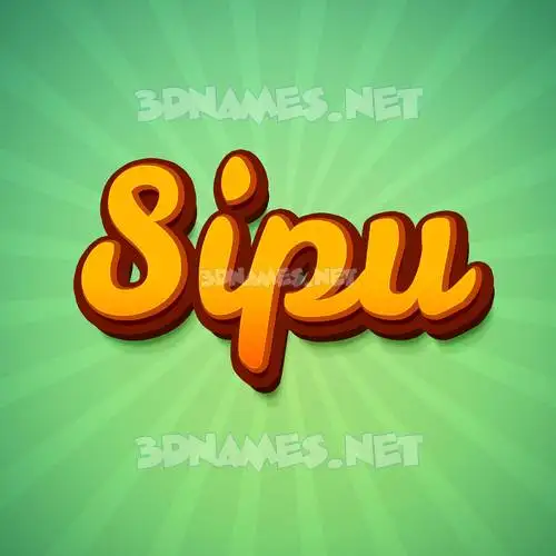 sipu in Green Rays style - 3D name wallpaper sipu in Green Rays style - 3D name wallpaper