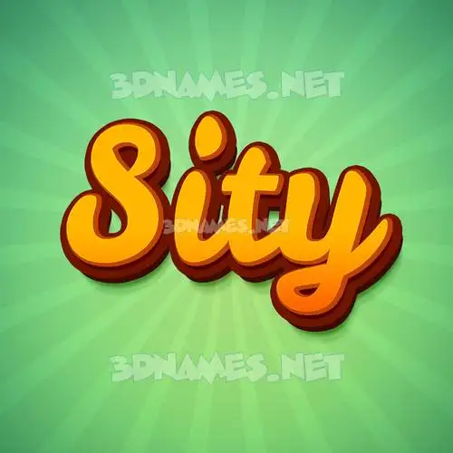 sity in Green Rays style - 3D name wallpaper sity in Green Rays style - 3D name wallpaper