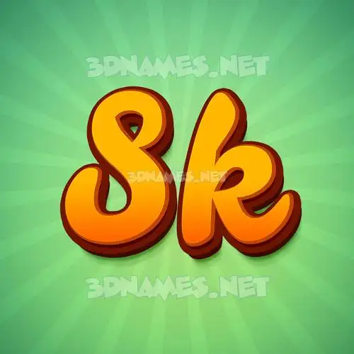 sk in Green Rays style - 3D name wallpaper sk in Green Rays style - 3D name wallpaper