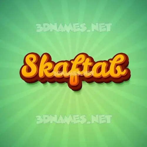 skaftab in Green Rays style - 3D name wallpaper skaftab in Green Rays style - 3D name wallpaper