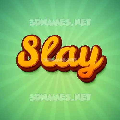 slay in Green Rays style - 3D name wallpaper slay in Green Rays style - 3D name wallpaper