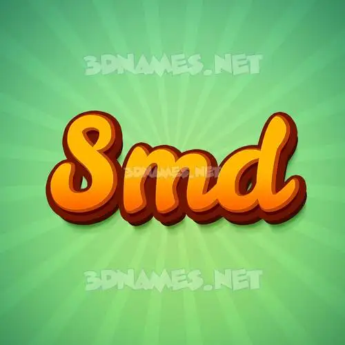 smd in Green Rays style - 3D name wallpaper smd in Green Rays style - 3D name wallpaper