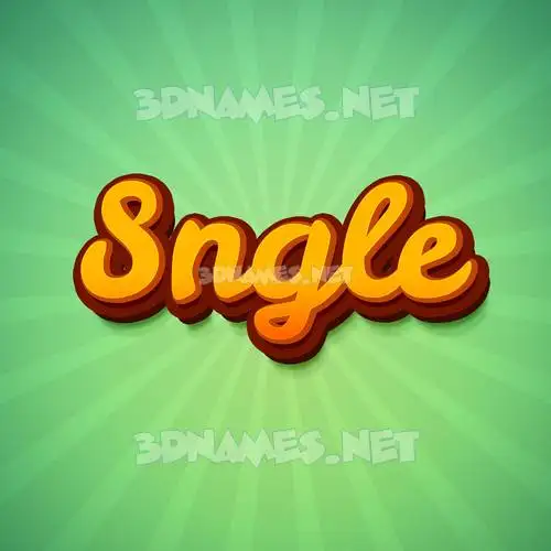 sngle in Green Rays style - 3D name wallpaper sngle in Green Rays style - 3D name wallpaper
