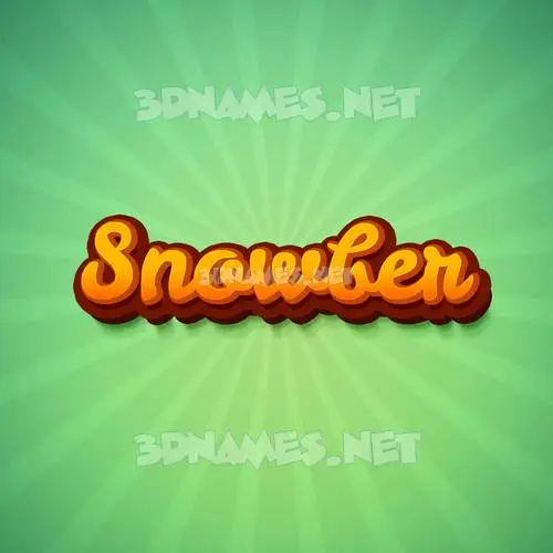 snowber in Green Rays style - 3D name wallpaper snowber in Green Rays style - 3D name wallpaper