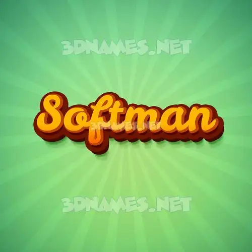 softman in Green Rays style - 3D name wallpaper softman in Green Rays style - 3D name wallpaper