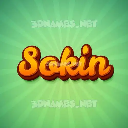 sokin in Green Rays style - 3D name wallpaper sokin in Green Rays style - 3D name wallpaper
