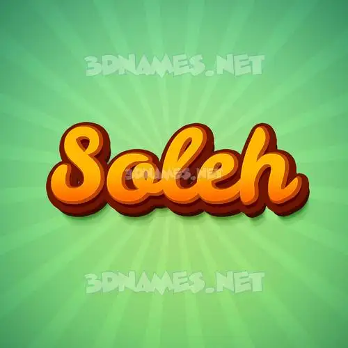 soleh in Green Rays style - 3D name wallpaper soleh in Green Rays style - 3D name wallpaper