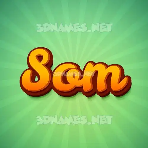 som in Green Rays style - 3D name wallpaper som in Green Rays style - 3D name wallpaper