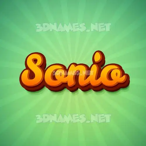 sonio in Green Rays style - 3D name wallpaper sonio in Green Rays style - 3D name wallpaper