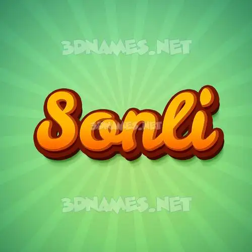 sonli in Green Rays style - 3D name wallpaper sonli in Green Rays style - 3D name wallpaper