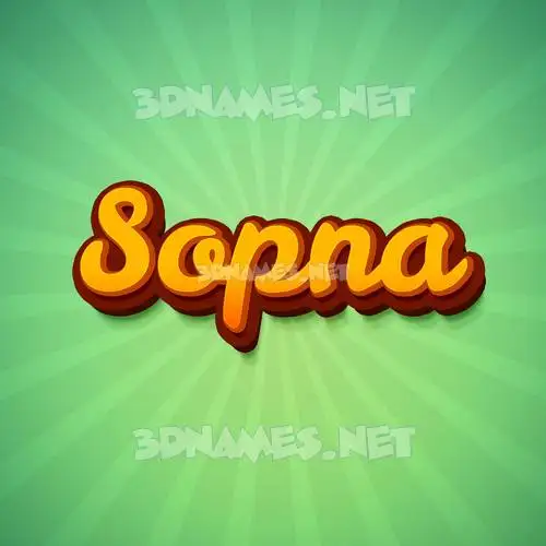 sopna in Green Rays style - 3D name wallpaper sopna in Green Rays style - 3D name wallpaper