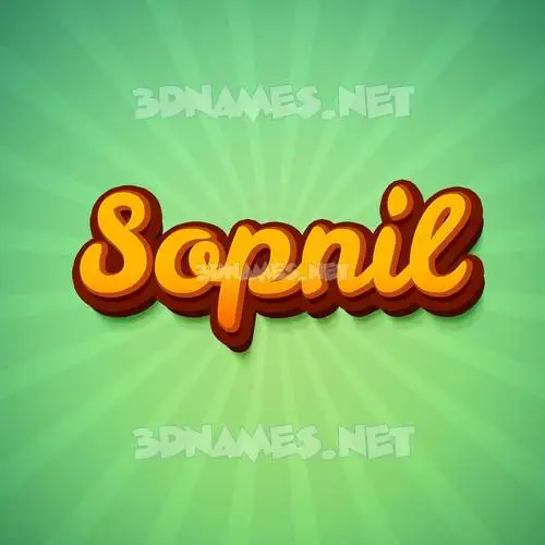 sopnil in Green Rays style - 3D name wallpaper sopnil in Green Rays style - 3D name wallpaper
