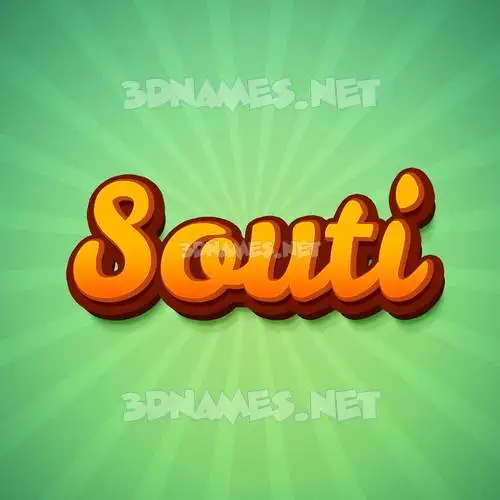 souti in Green Rays style - 3D name wallpaper souti in Green Rays style - 3D name wallpaper