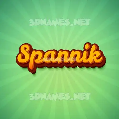 spannik in Green Rays style - 3D name wallpaper spannik in Green Rays style - 3D name wallpaper