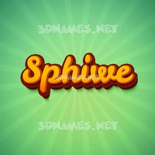 sphiwe in Green Rays style - 3D name wallpaper