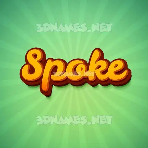 spoke in Green Rays style - 3D name wallpaper spoke in Green Rays style - 3D name wallpaper