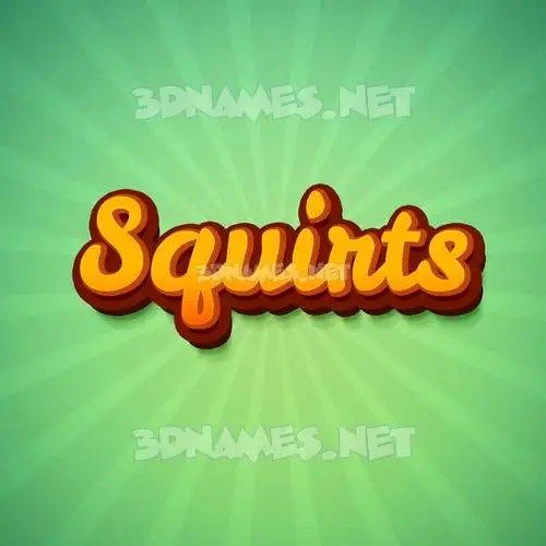 squirts in Green Rays style - 3D name wallpaper squirts in Green Rays style - 3D name wallpaper