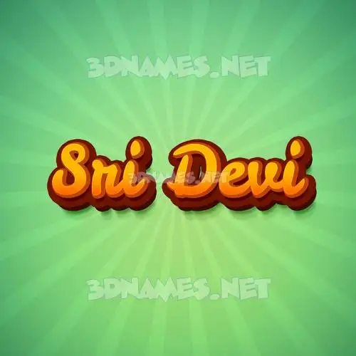 sri devi in Green Rays style - 3D name wallpaper sri devi in Green Rays style - 3D name wallpaper