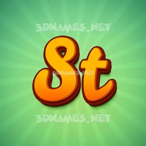 st in Green Rays style - 3D name wallpaper st in Green Rays style - 3D name wallpaper