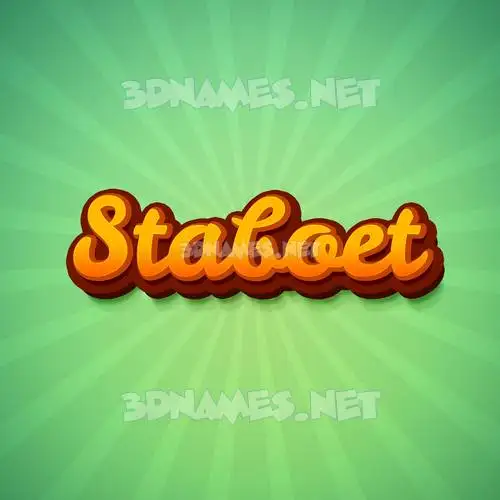 staboet in Green Rays style - 3D name wallpaper staboet in Green Rays style - 3D name wallpaper