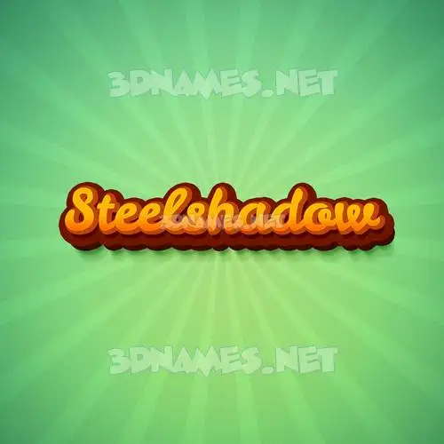 steelshadow in Green Rays style - 3D name wallpaper steelshadow in Green Rays style - 3D name wallpaper