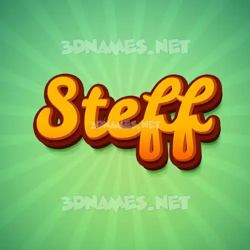 steff in Green Rays style - 3D name wallpaper steff in Green Rays style - 3D name wallpaper