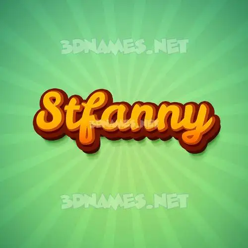 stfanny in Green Rays style - 3D name wallpaper stfanny in Green Rays style - 3D name wallpaper