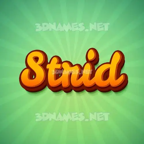 strid in Green Rays style - 3D name wallpaper strid in Green Rays style - 3D name wallpaper
